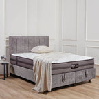 Κρεβάτι με Αποθηκευτικό Χώρο Waverly Bed Set Stripe 100x200 / Light Grey